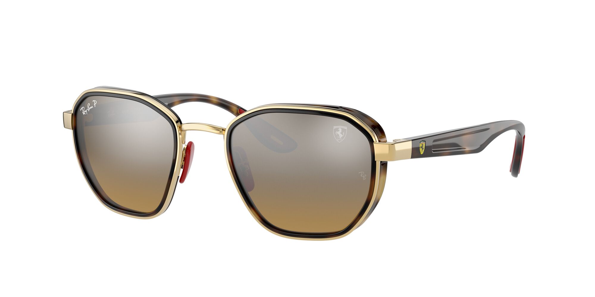 Foto 3 pulgar | Lente De Sol Ray-ban Brown Mir Grey Gradient Polar Polarizado Unisex