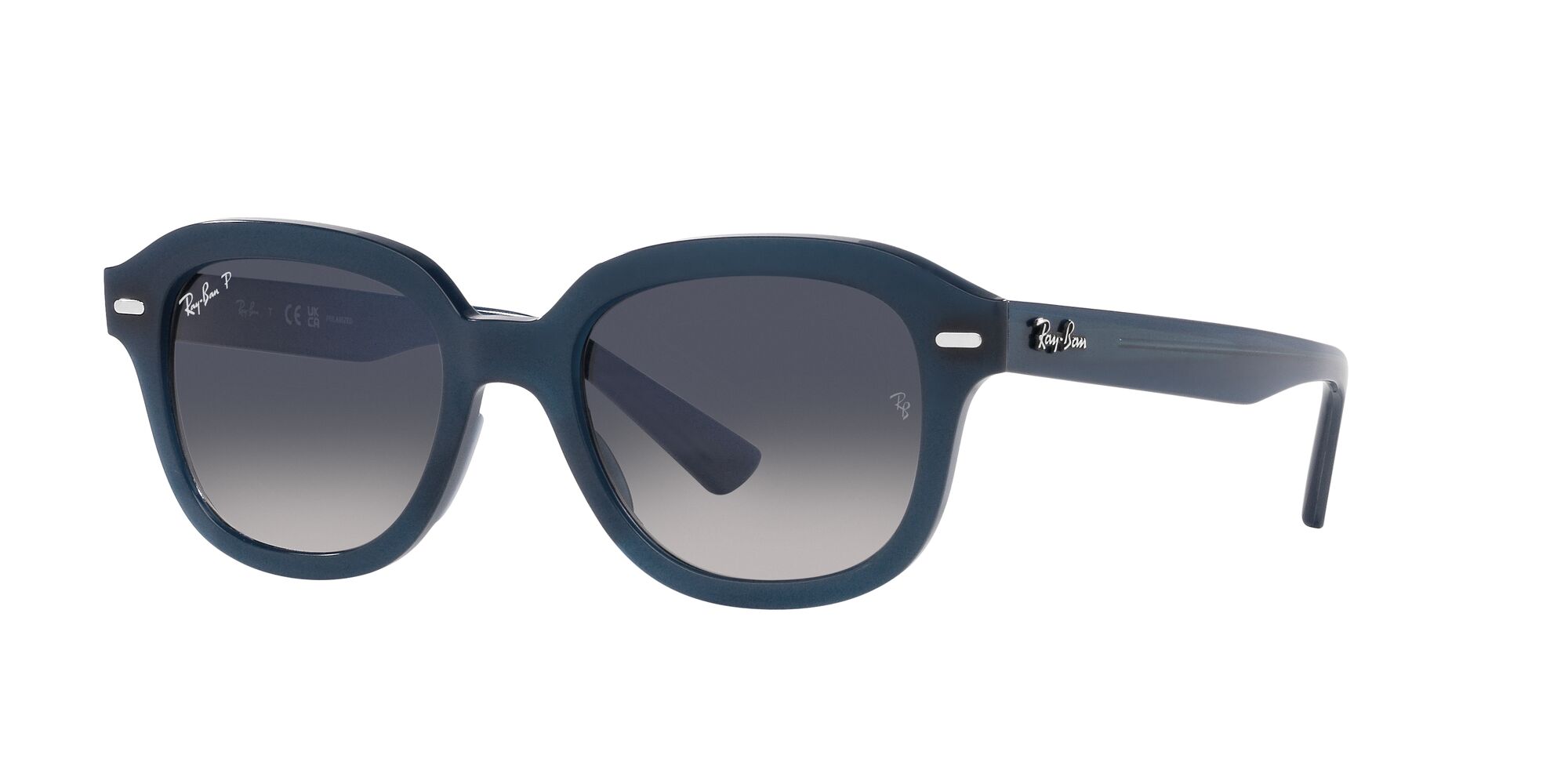 Foto 3 pulgar | Lente De Sol Ray-ban Erik Gradient Blue Polar Polarizado Unisex