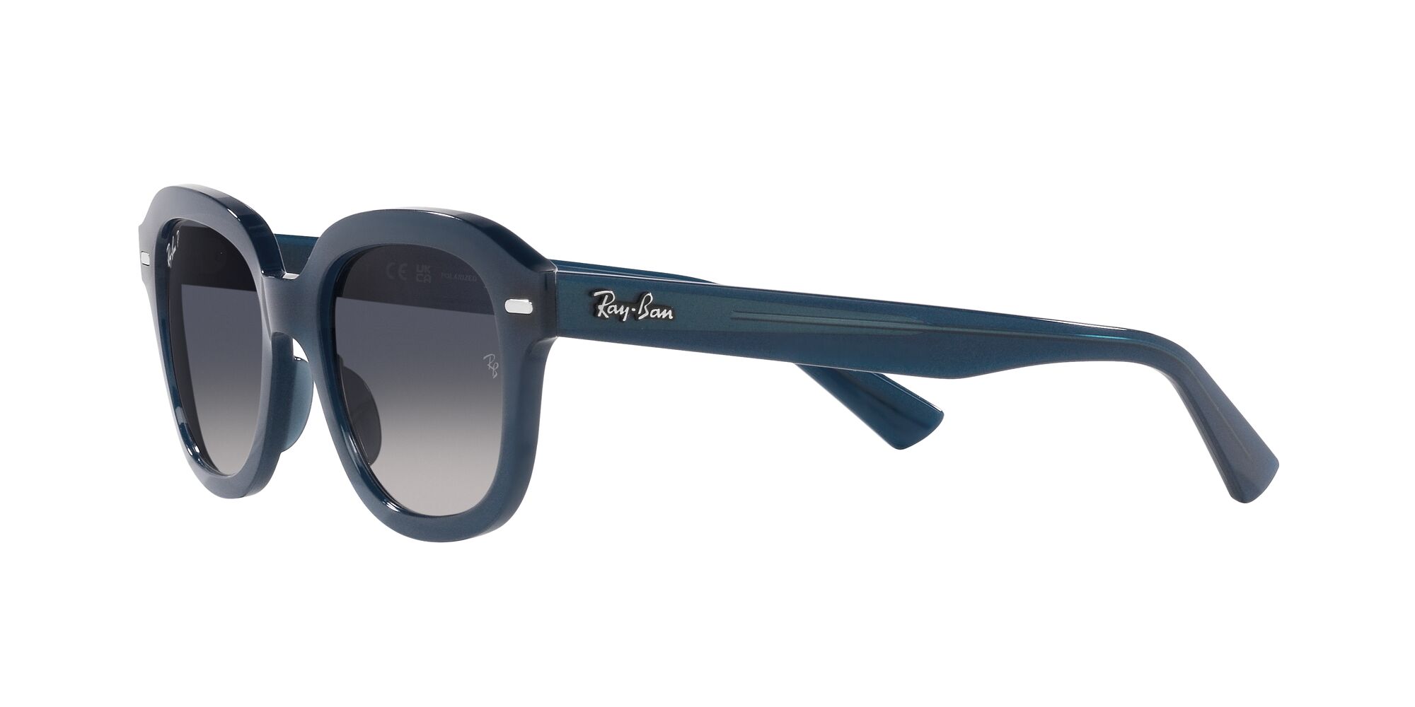 Foto 4 pulgar | Lente De Sol Ray-ban Erik Gradient Blue Polar Polarizado Unisex
