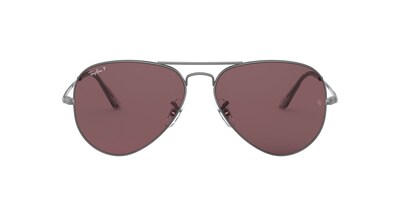 Foto 1 | Lente De Sol Ray-ban Aviator Metal Ii Polar Purple Polarizado Unisex