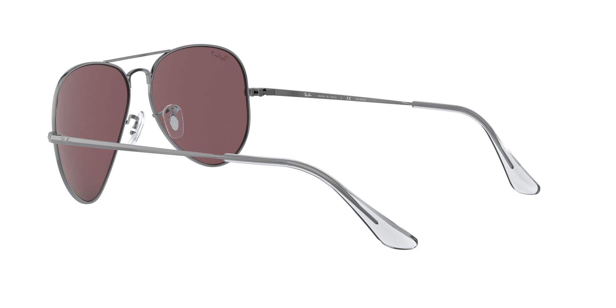 Foto 6 pulgar | Lente De Sol Ray-ban Aviator Metal Ii Polar Purple Polarizado Unisex