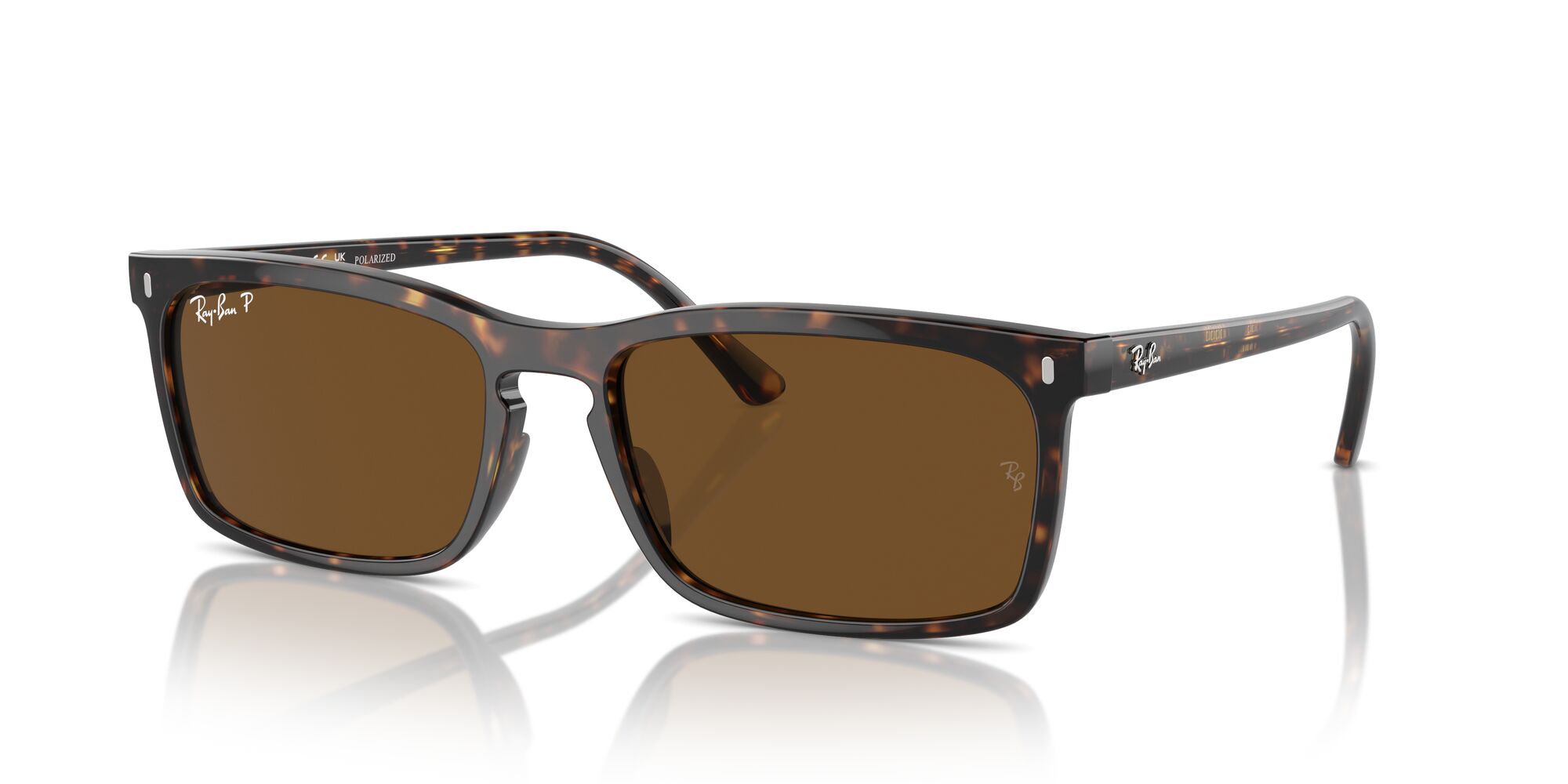 Foto 3 pulgar | Lente De Sol Ray-ban Polar Brown Polarizado Unisex
