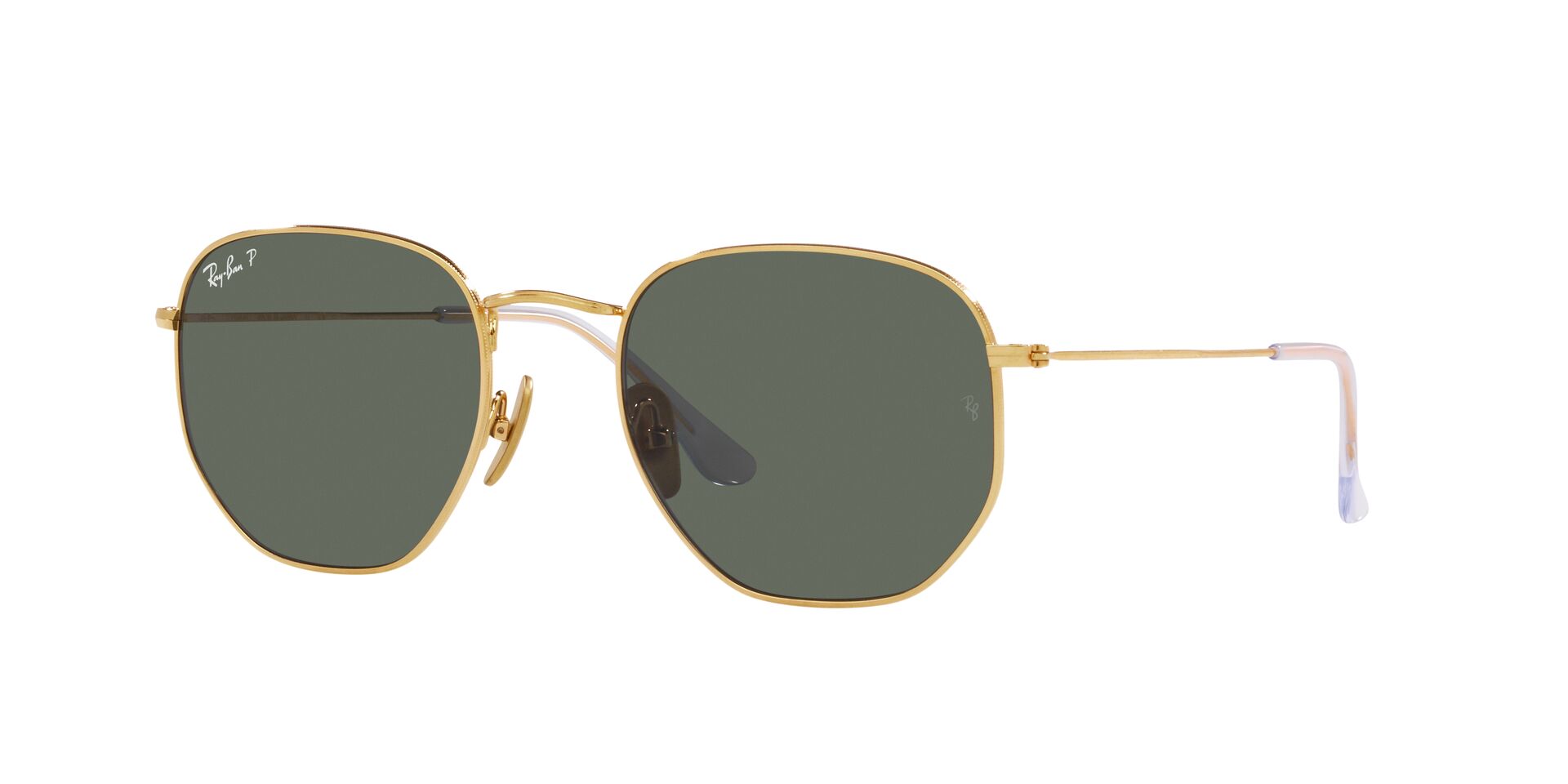 Foto 3 pulgar | Lente De Sol Ray-ban Hexagonal Polar Green Polarizado Unisex