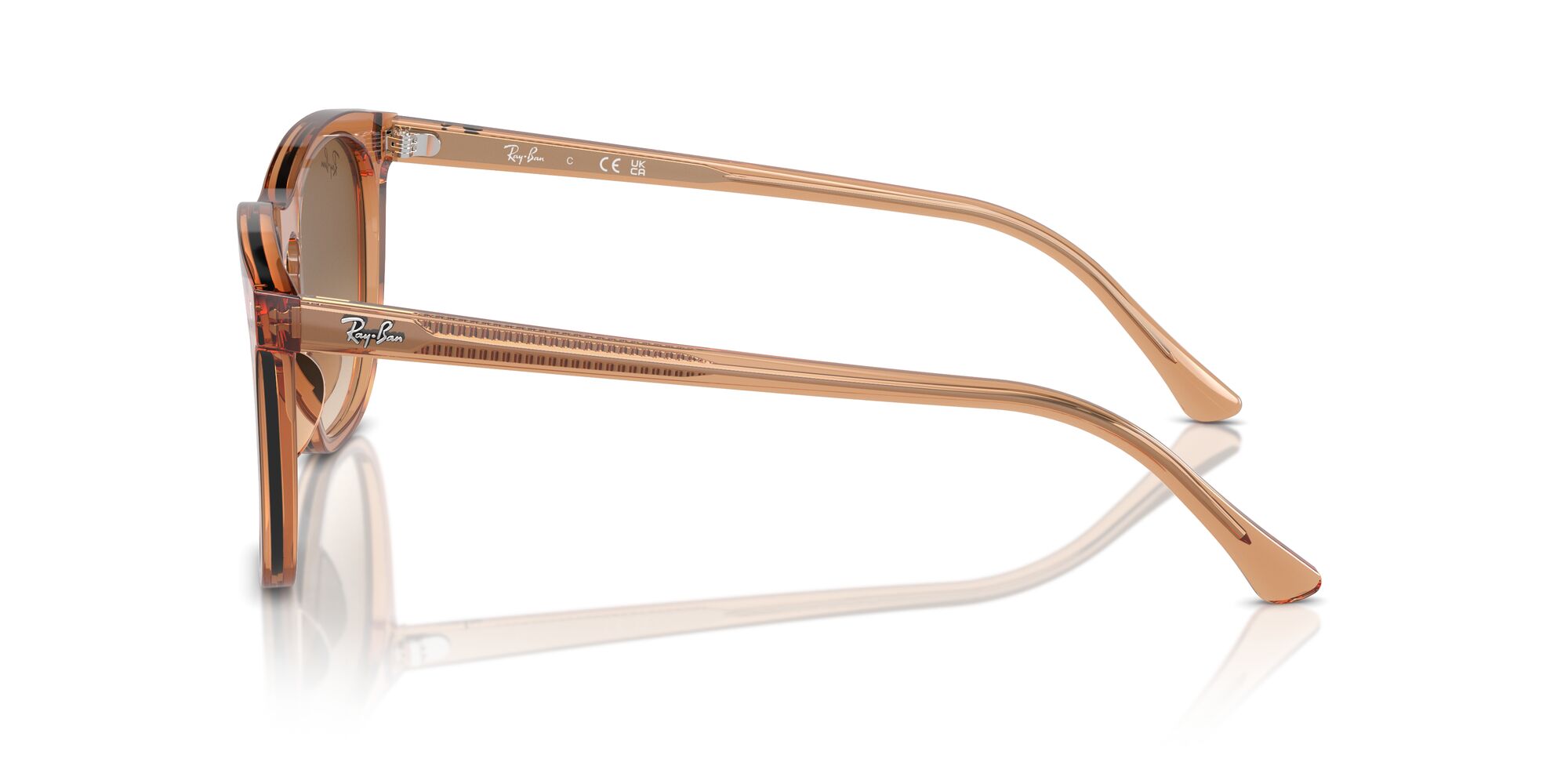 Foto 3 | Lente De Sol Ray-ban Clear Gradient Brown Unisex