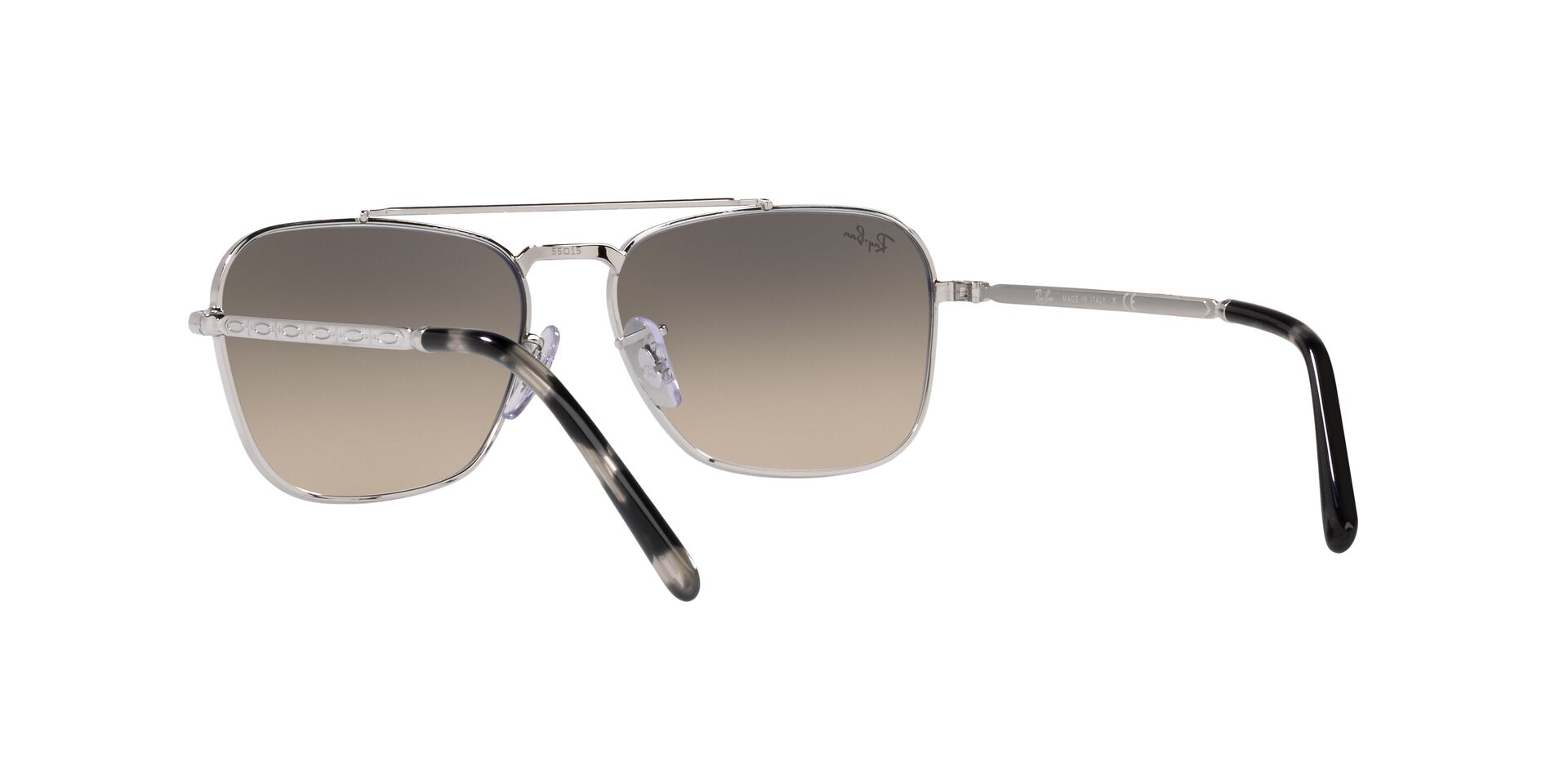 Foto 7 pulgar | Lente De Sol Ray-ban New Caravan Clear Gradient Grey Unisex