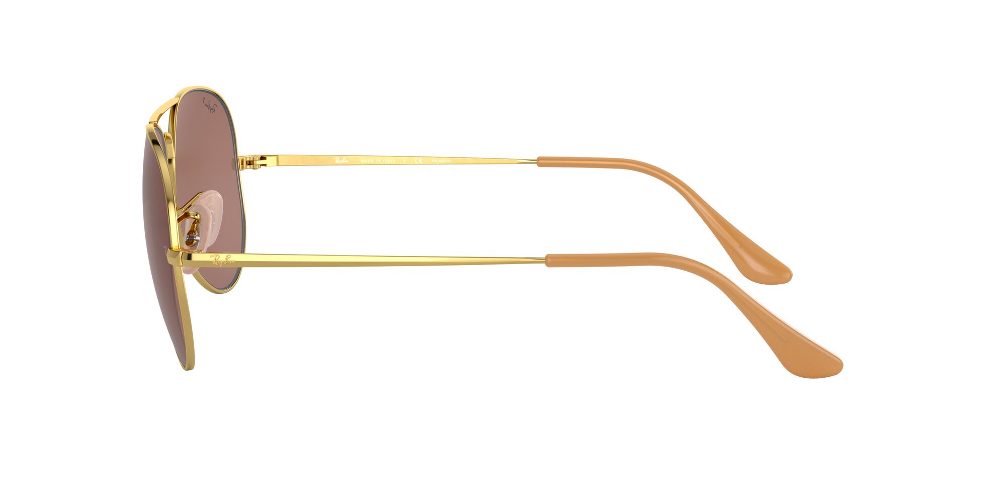 Foto 5 pulgar | Lente De Sol Ray-ban Aviator Metal Ii Polar Purple-ar Blue Polarizado Unisex