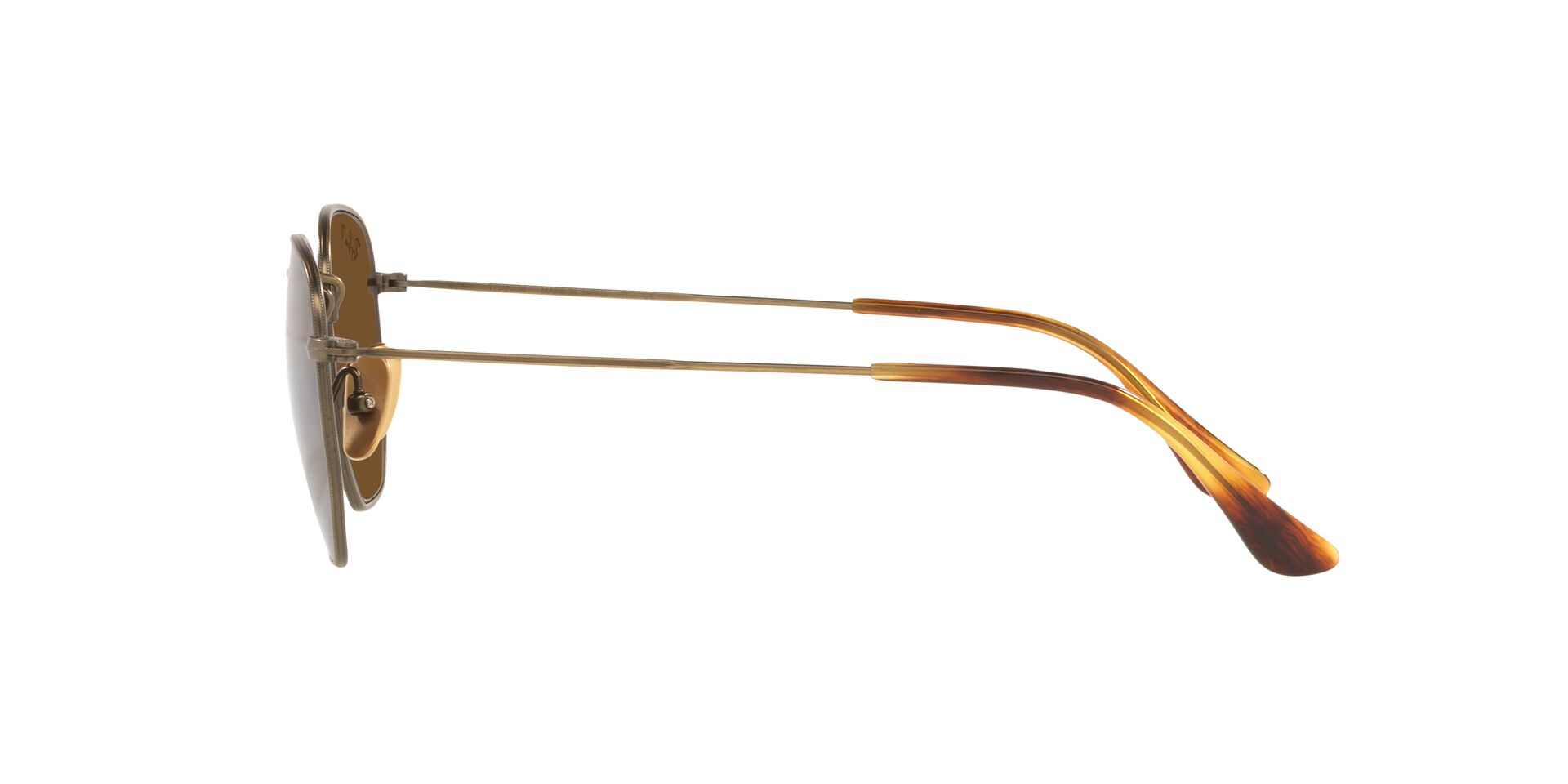 Foto 5 pulgar | Lente De Sol Ray-ban Hexagonal Polar Brown Polarizado Unisex