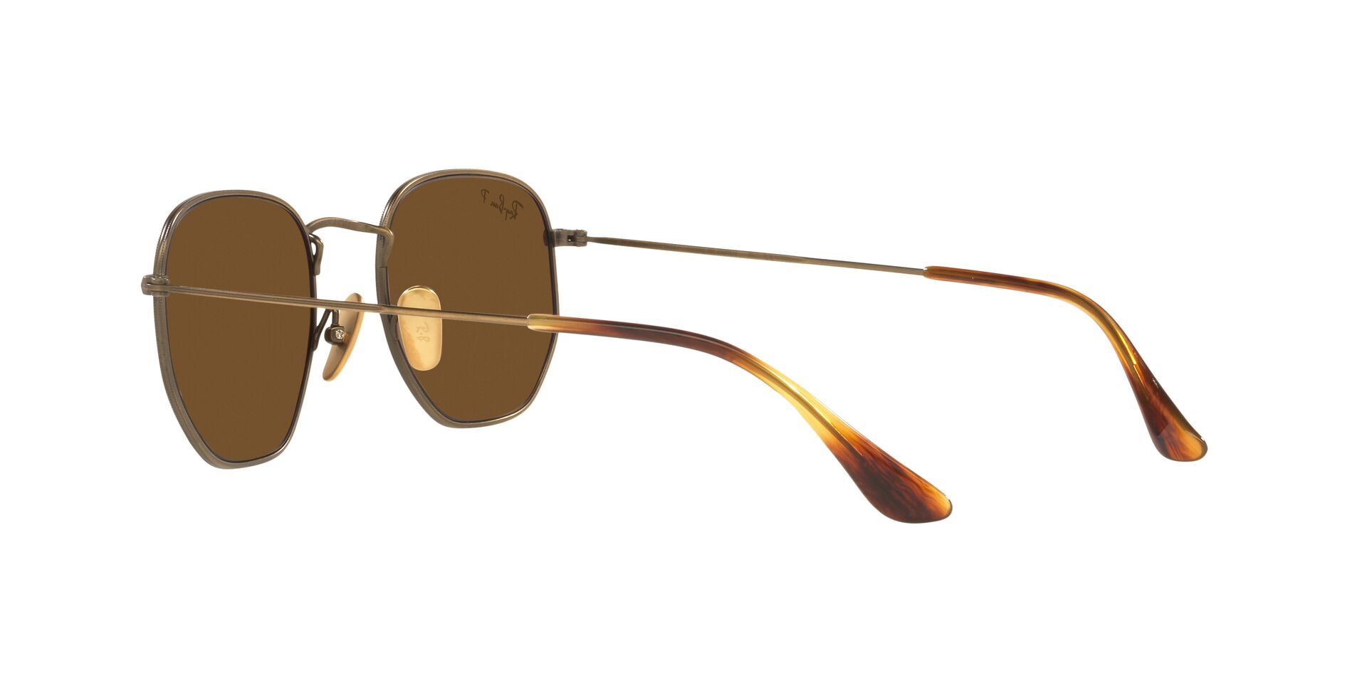 Foto 6 pulgar | Lente De Sol Ray-ban Hexagonal Polar Brown Polarizado Unisex