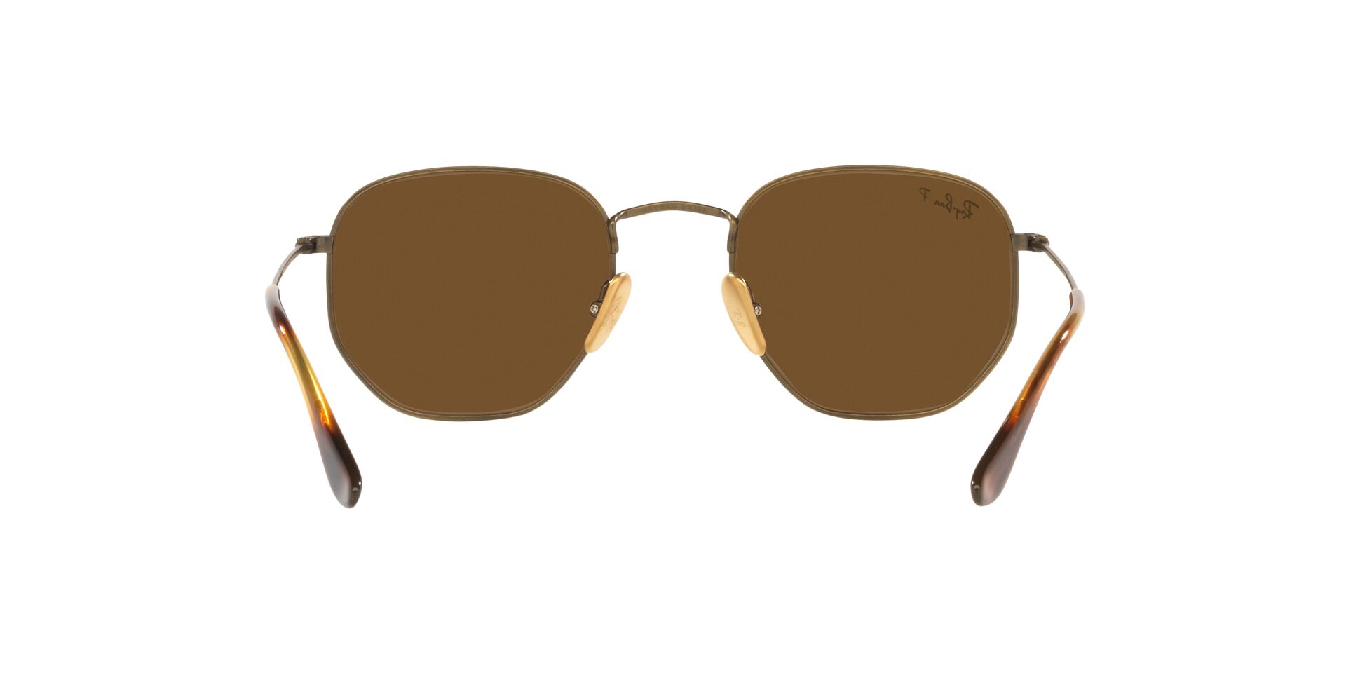 Foto 8 pulgar | Lente De Sol Ray-ban Hexagonal Polar Brown Polarizado Unisex