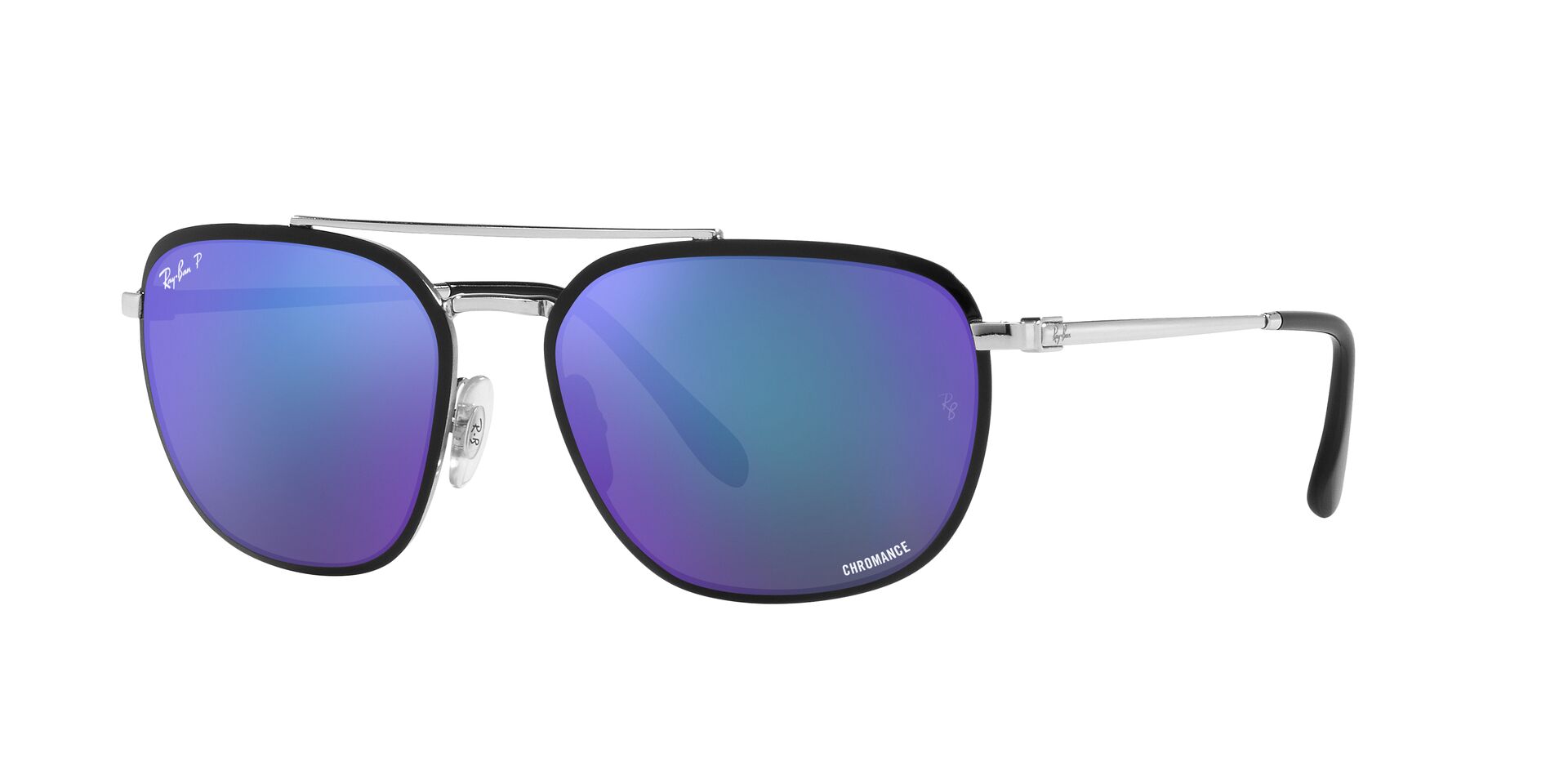 Foto 3 pulgar | Lente De Sol Ray-ban Polar Grey Mirror Blue Polarizado Unisex