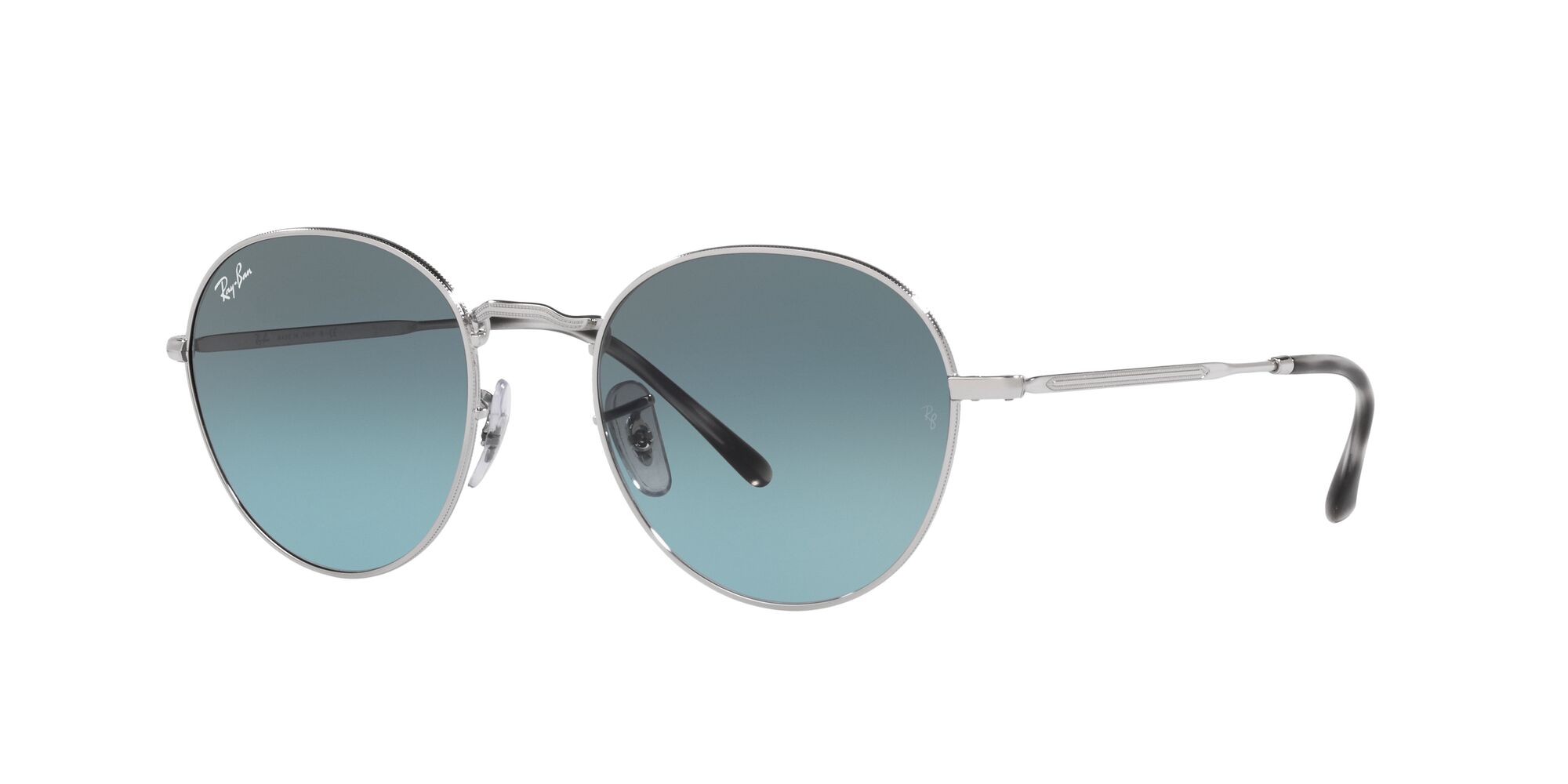 Foto 3 pulgar | Lente De Sol Ray-ban David Blue Gradient Grey Unisex