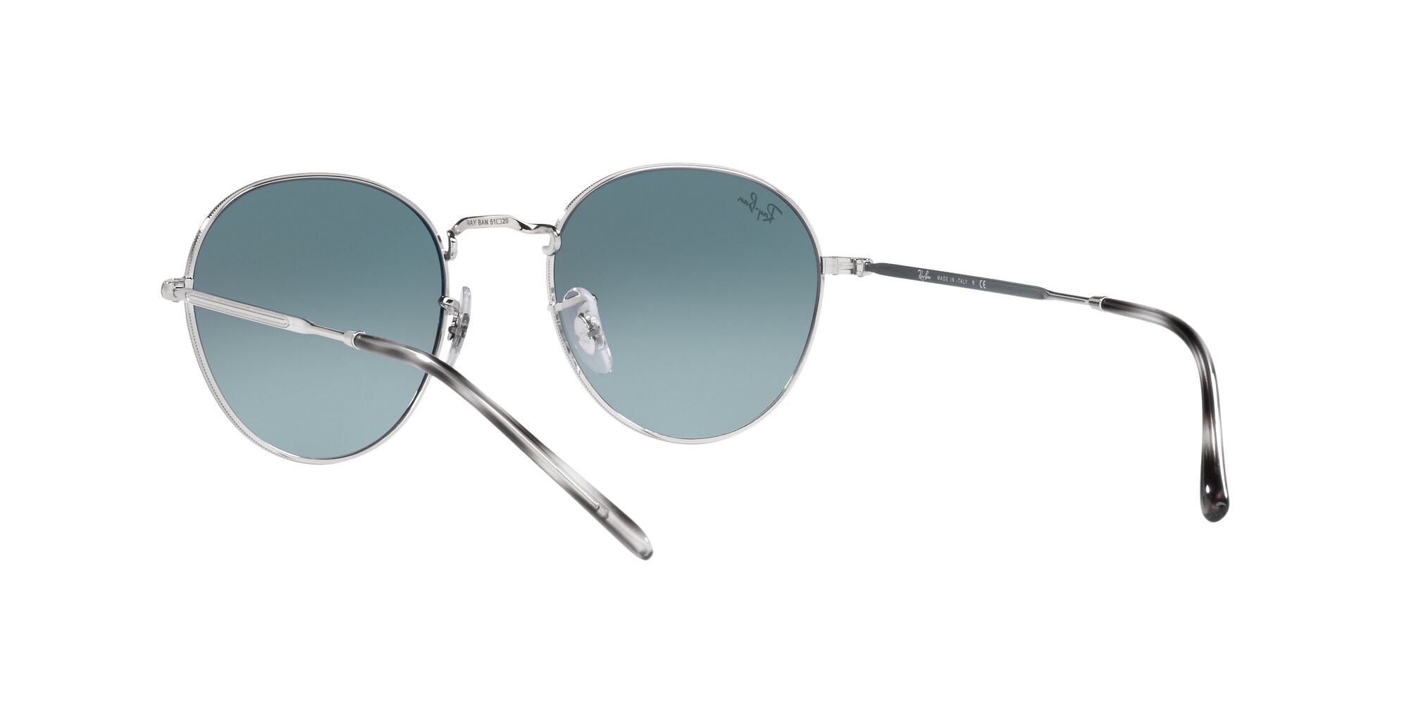 Foto 7 pulgar | Lente De Sol Ray-ban David Blue Gradient Grey Unisex