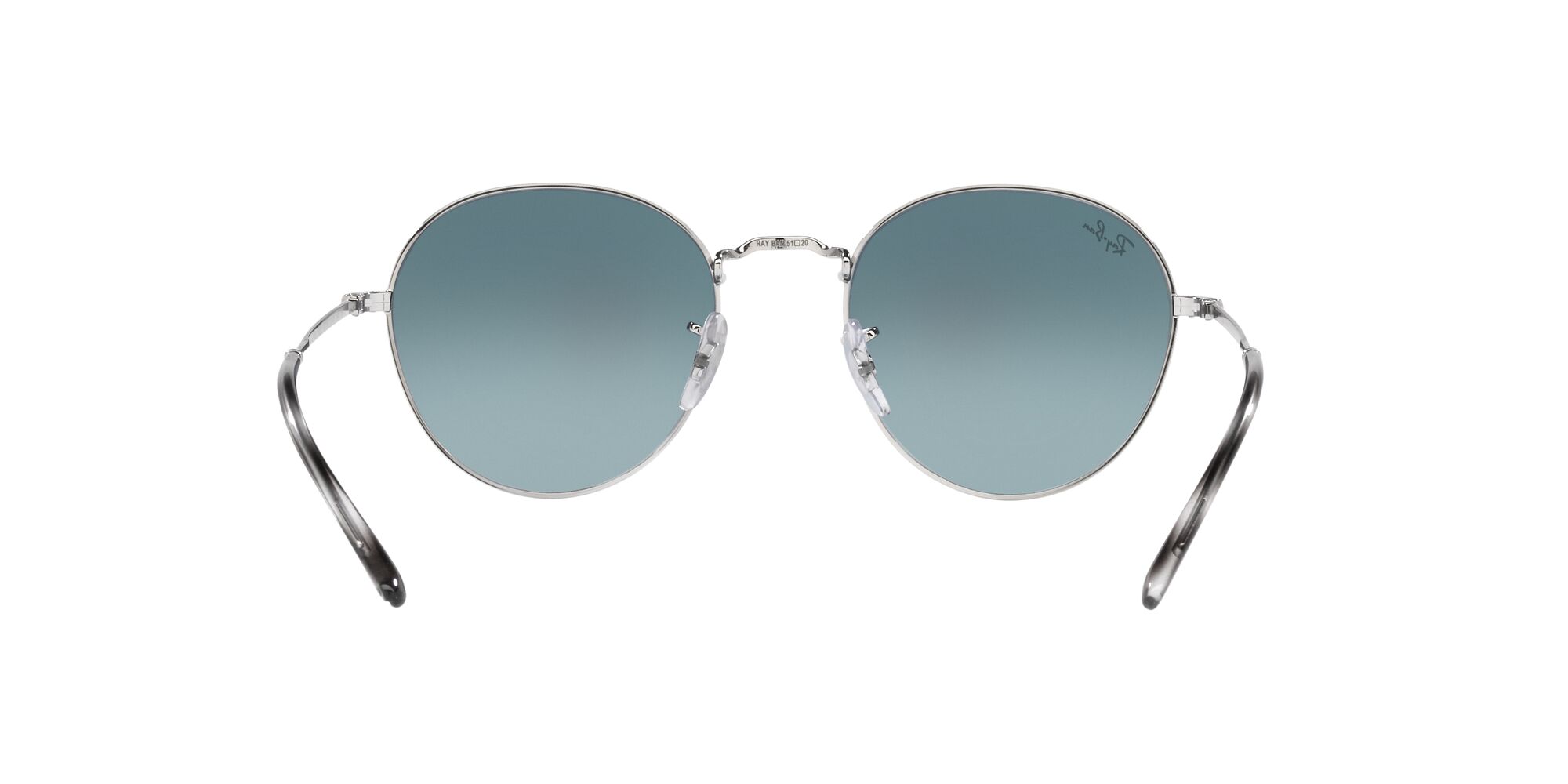 Foto 8 pulgar | Lente De Sol Ray-ban David Blue Gradient Grey Unisex