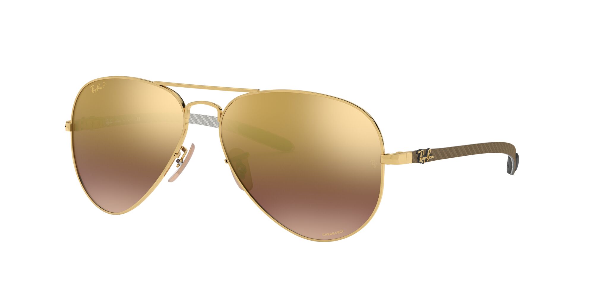 Foto 2 | Lente De Sol Ray-ban Purple Mir Gold Gradient Polar Polarizado Unisex