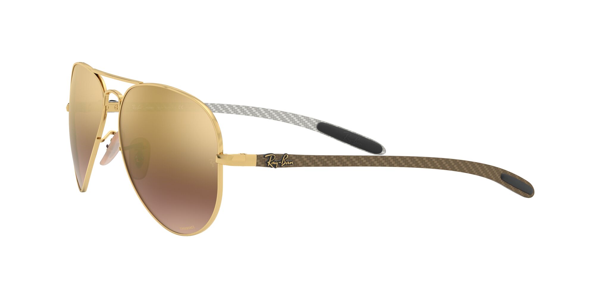 Foto 4 pulgar | Lente De Sol Ray-ban Purple Mir Gold Gradient Polar Polarizado Unisex