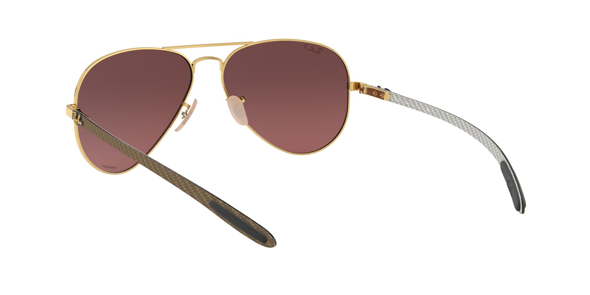 Foto 7 pulgar | Lente De Sol Ray-ban Purple Mir Gold Gradient Polar Polarizado Unisex