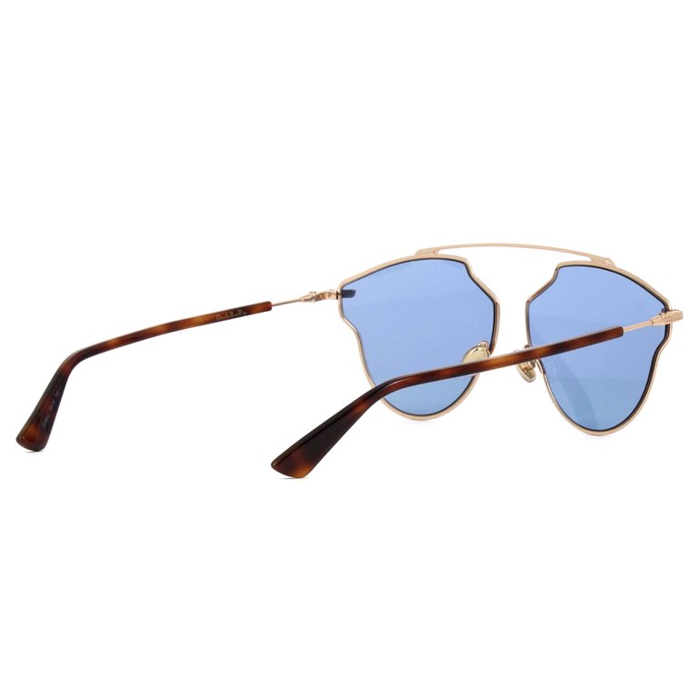 Foto 4 pulgar | Gafas de Sol Christian Dior Dior So Real Pop Ddbku 59 mm Dorado Azul Redondo