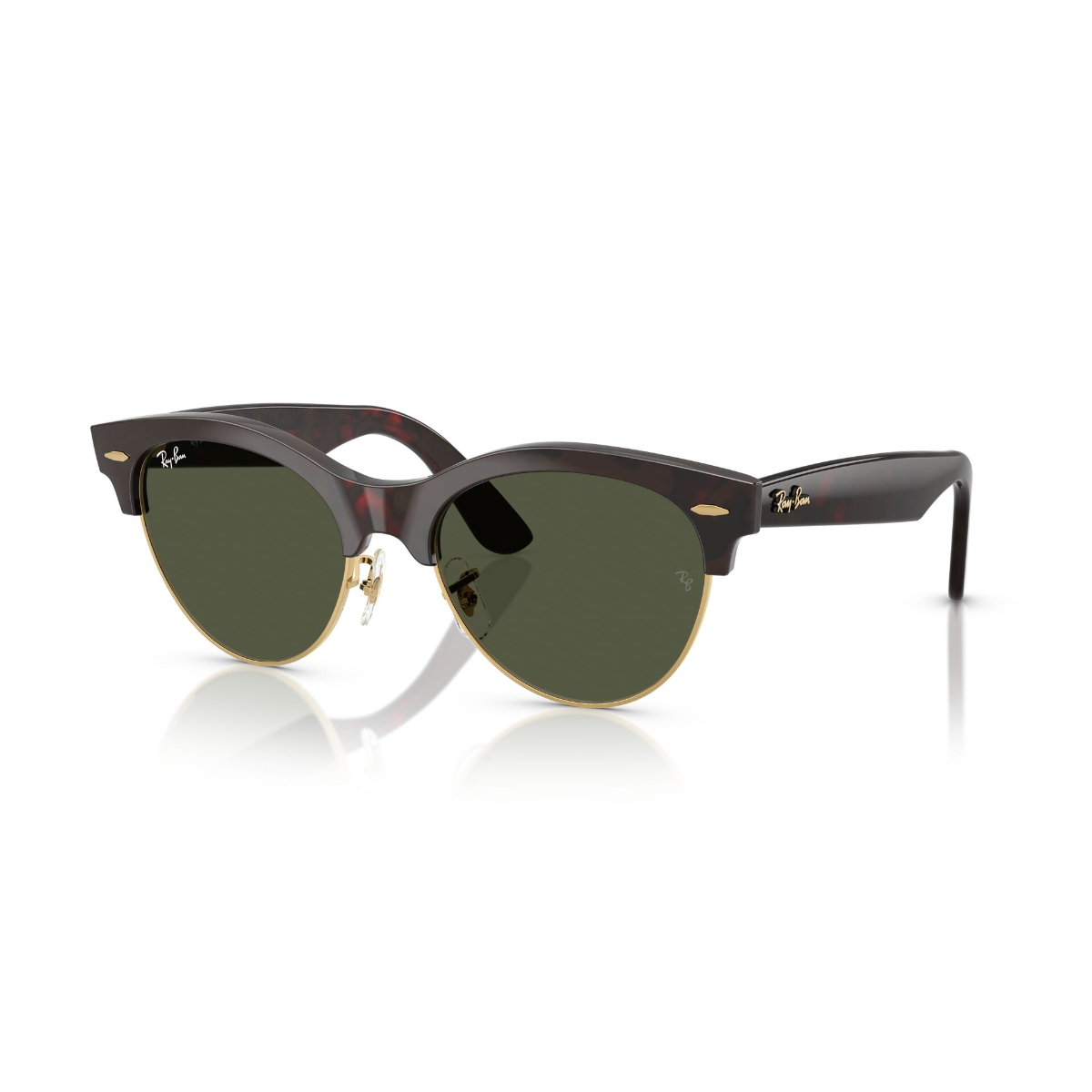 Foto 3 pulgar | Lentes De Sol Clubmaster Way Verde Ray-ban