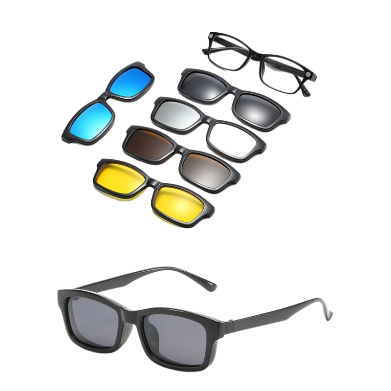 Foto 1 | Gafas De Sol Polarizadas Con Clip 6 En 1 Uv400 Hjyhope Jy8203a - Venta Internacional.