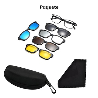 Foto 2 | Gafas De Sol Polarizadas Con Clip 6 En 1 Uv400 Hjyhope Jy8203a - Venta Internacional.