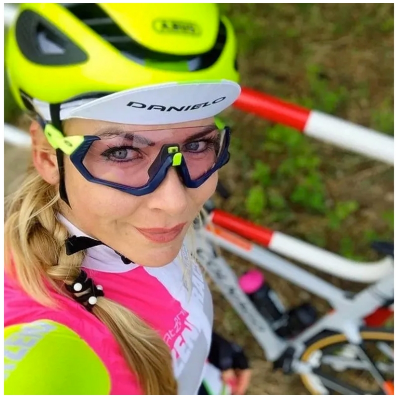 Foto 3 | Gafas De Sol De Ciclismo Con Lentes Polarizadas Uv400 Amarillo-negro - Venta Internacional.