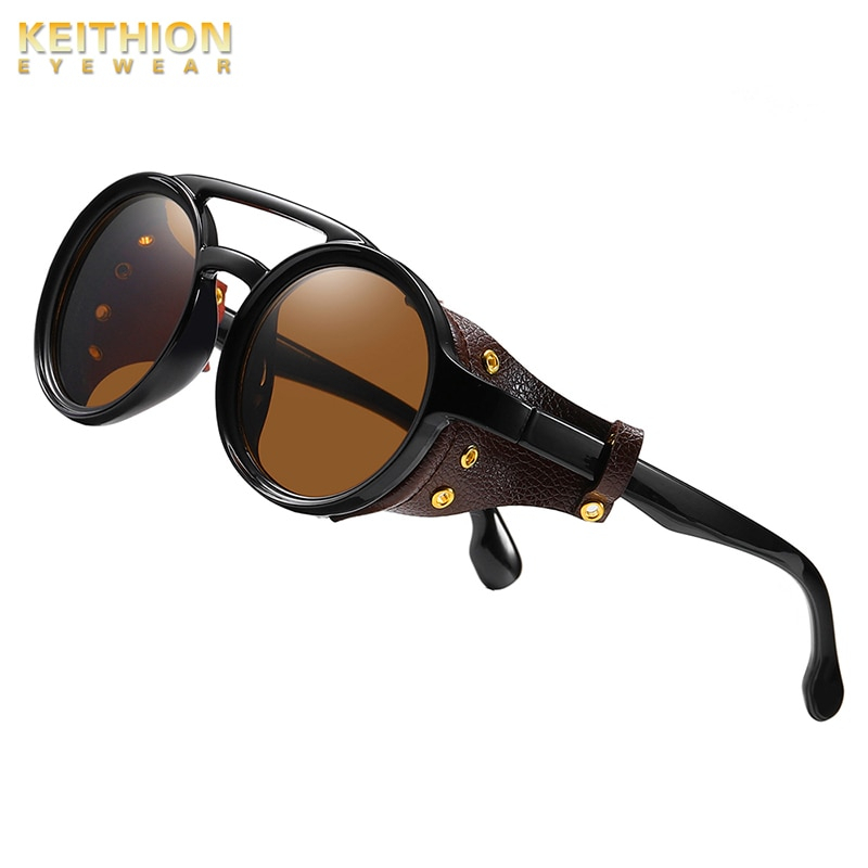 Foto 2 pulgar | Gafas De Sol Keithion Estilo Steampunk Redondas Vintage Para Hombre - Venta Internacional.