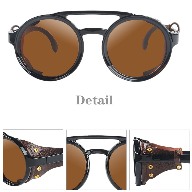 Foto 3 | Gafas De Sol Keithion Estilo Steampunk Redondas Vintage Para Hombre - Venta Internacional.
