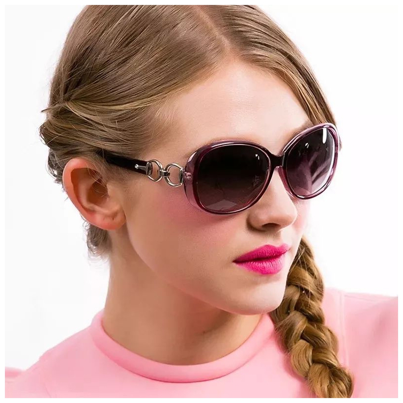 Foto 3 pulgar | Gafas De Sol Con Protección Uv400 De Acetato Para Mujer, Con Funda Y Tela - Venta Internacional.