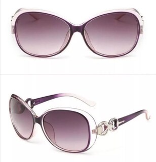 Foto 3 | Gafas De Sol Con Protección Uv400 De Acetato Para Mujer, Con Funda Y Tela - Venta Internacional.