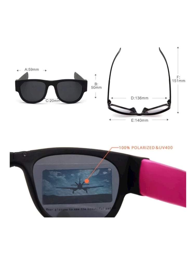 Foto 2 | Lentes de Sol Negros Unisex-Venta Internacional