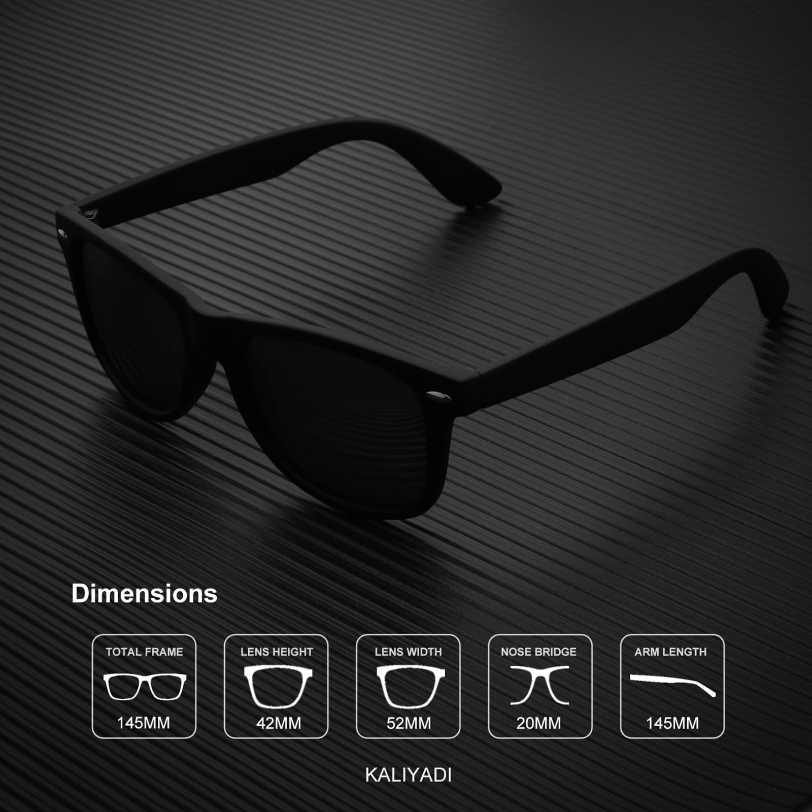 Foto 6 pulgar | Gafas De Sol Kaliyadi Polarizadas Con Acabado Mate Y Bloqueo Uv (paquete De 3) - Venta Internacional.