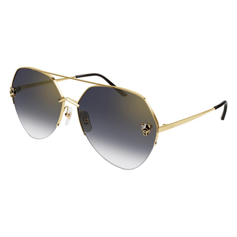 Lente De Sol Cartier Ct0355s 001 64mm Single Lens