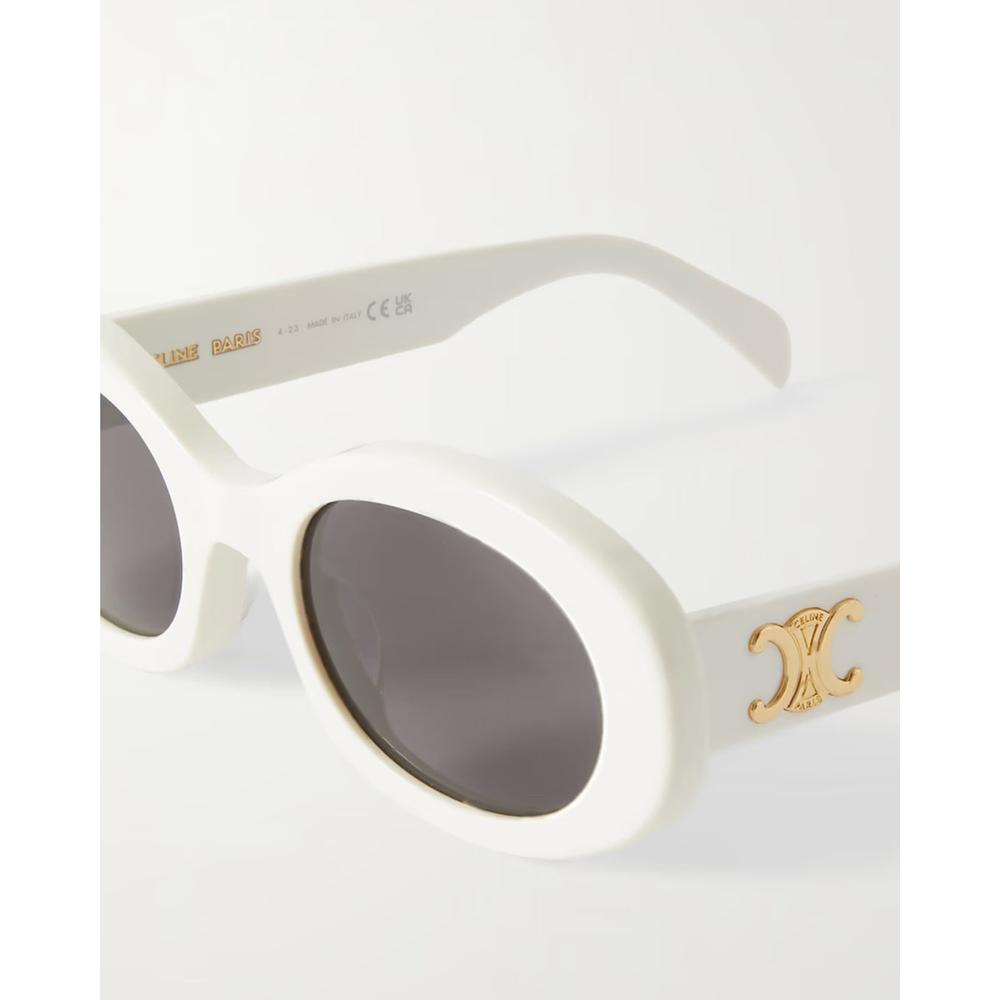 Foto 4 pulgar | Lente De Sol Celine Cl40194u 25a 52mm Blanco Single Lens