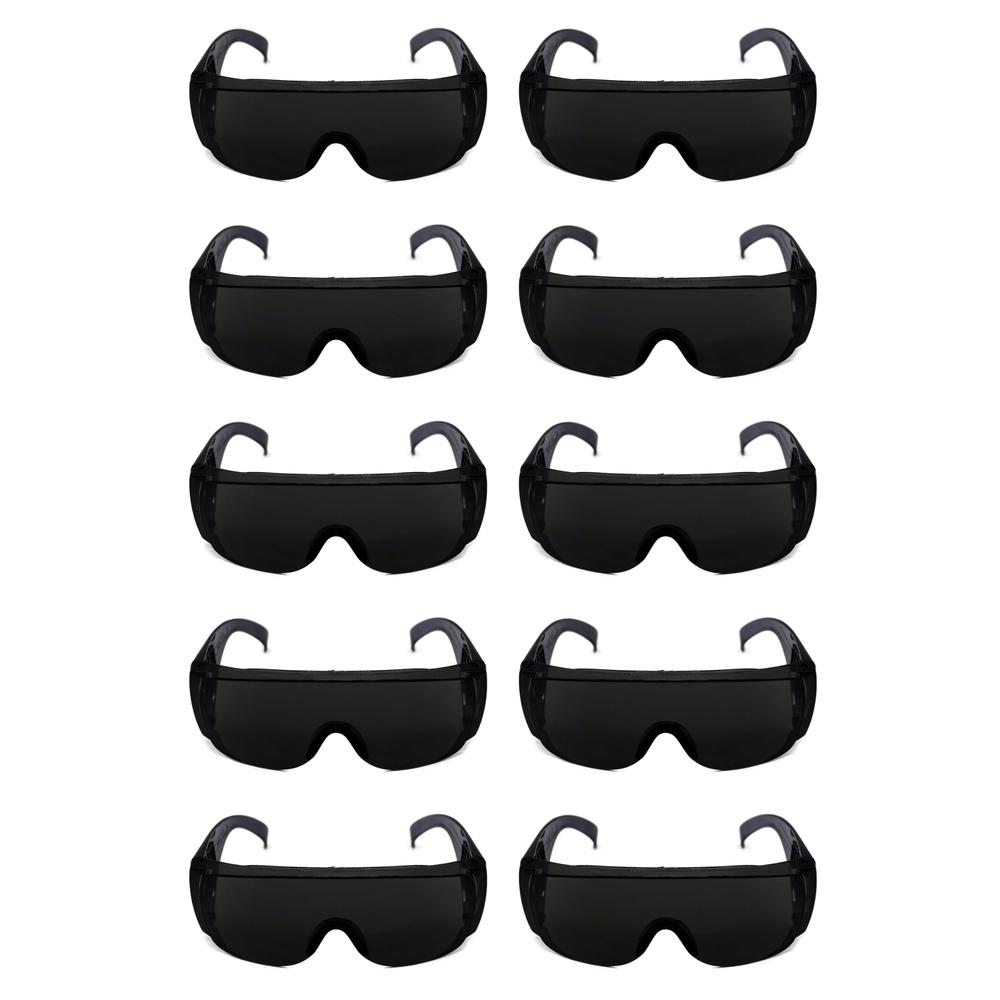 Foto 2 pulgar | Pack 10 Lentes De Seguridad Tipo Visitante Mica Negra Maple Safe