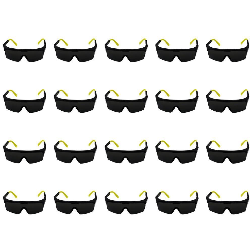 Foto 2 pulgar | Pack 20 Lentes De Seguridad Ajustables Mica Negra Maple Safe