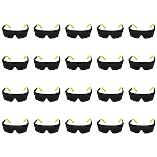 Foto 1 | Pack 20 Lentes De Seguridad Ajustables Mica Negra Maple Safe