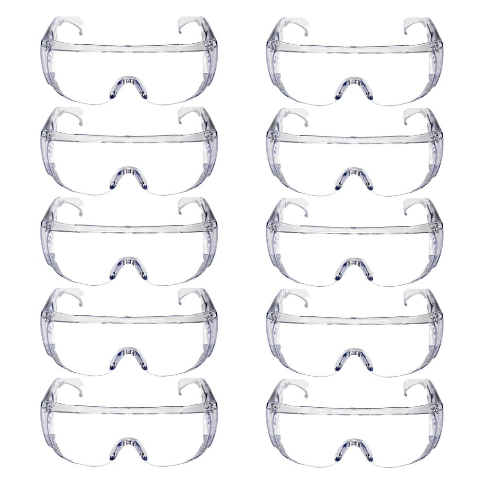 Foto 2 pulgar | Pack 10 Lentes De Seguridad Tipo Visitante Transparente Maple Safe