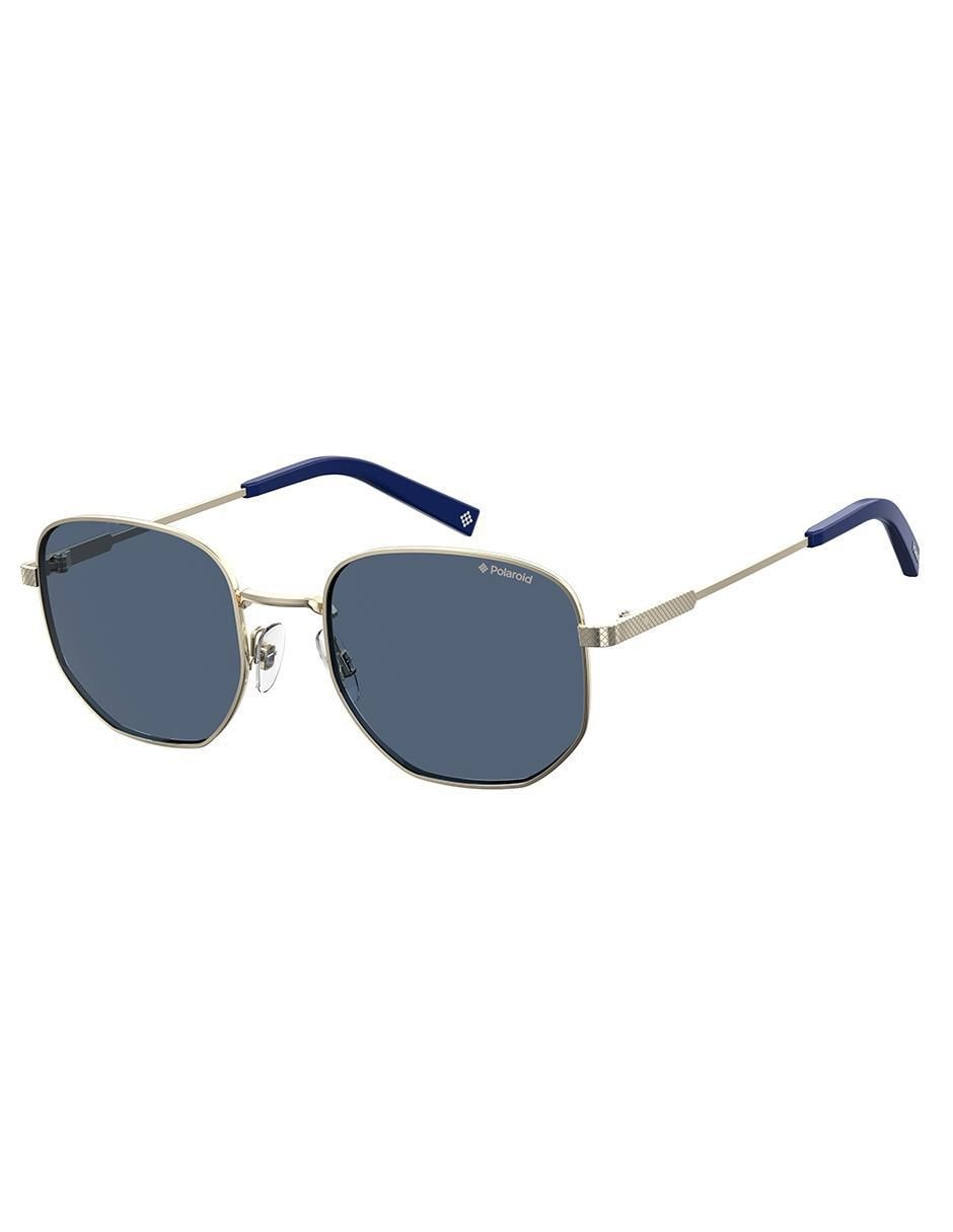 Foto 3 | Lente De Sol Polaroid Pld 2081/s/x Oro Para Hombre