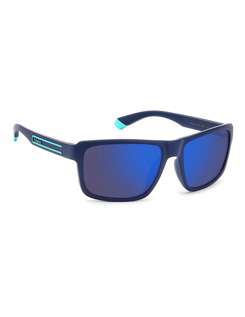 Foto 3 | Lente Solar Polaroid Pld 2158/s Azules para Hombre