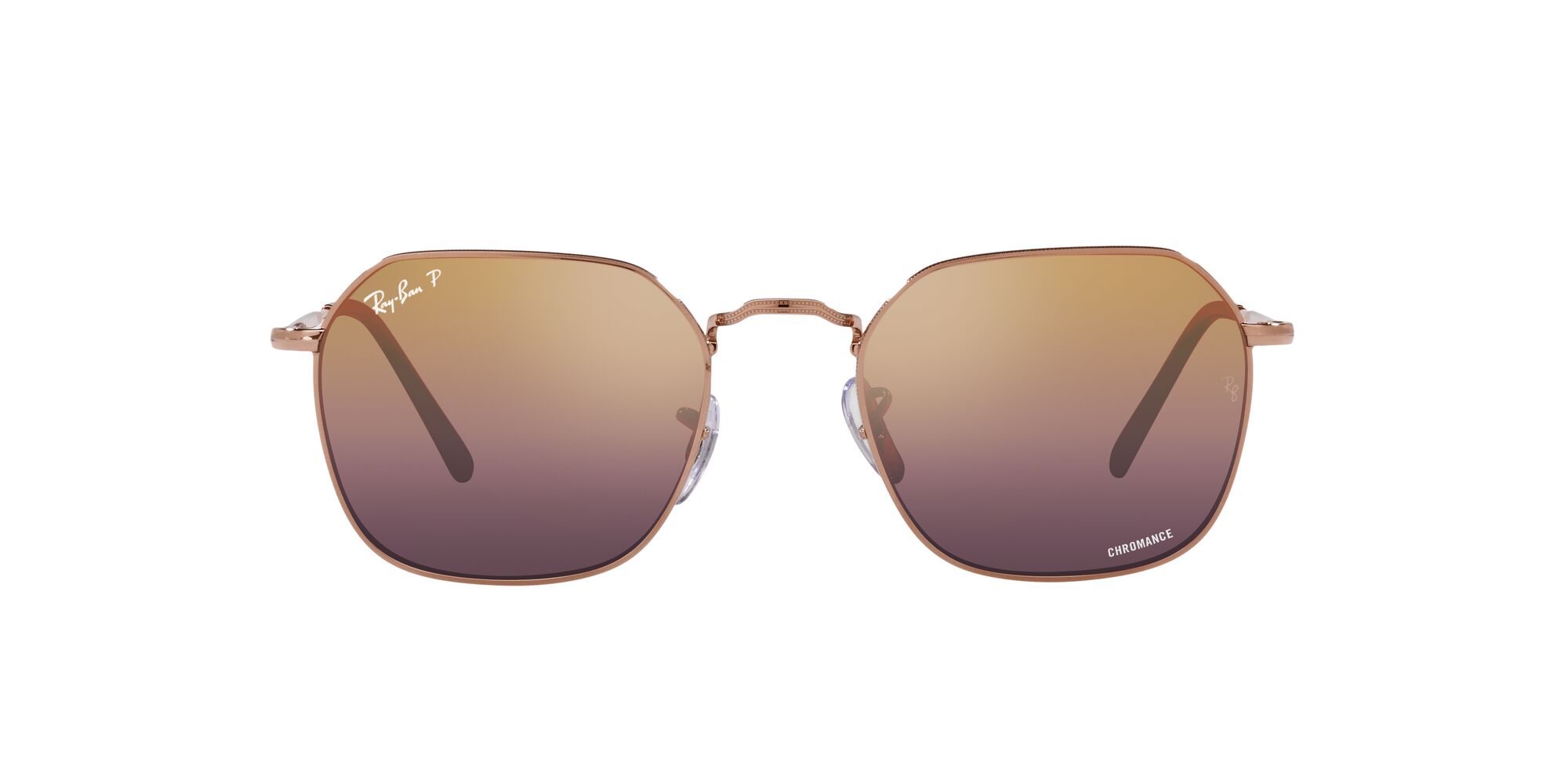 Lente De Sol Ray-ban 0rb3694 Color Rojo Espejeado Forma Irregular Polarizado Unisex