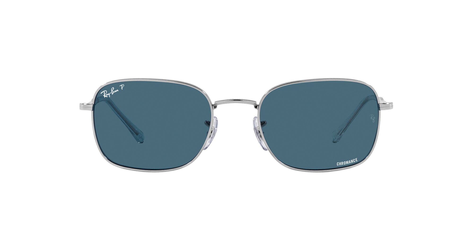 Lente De Sol Ray-ban 0rb3706 Color Azul Forma Pillow Polarizado Unisex
