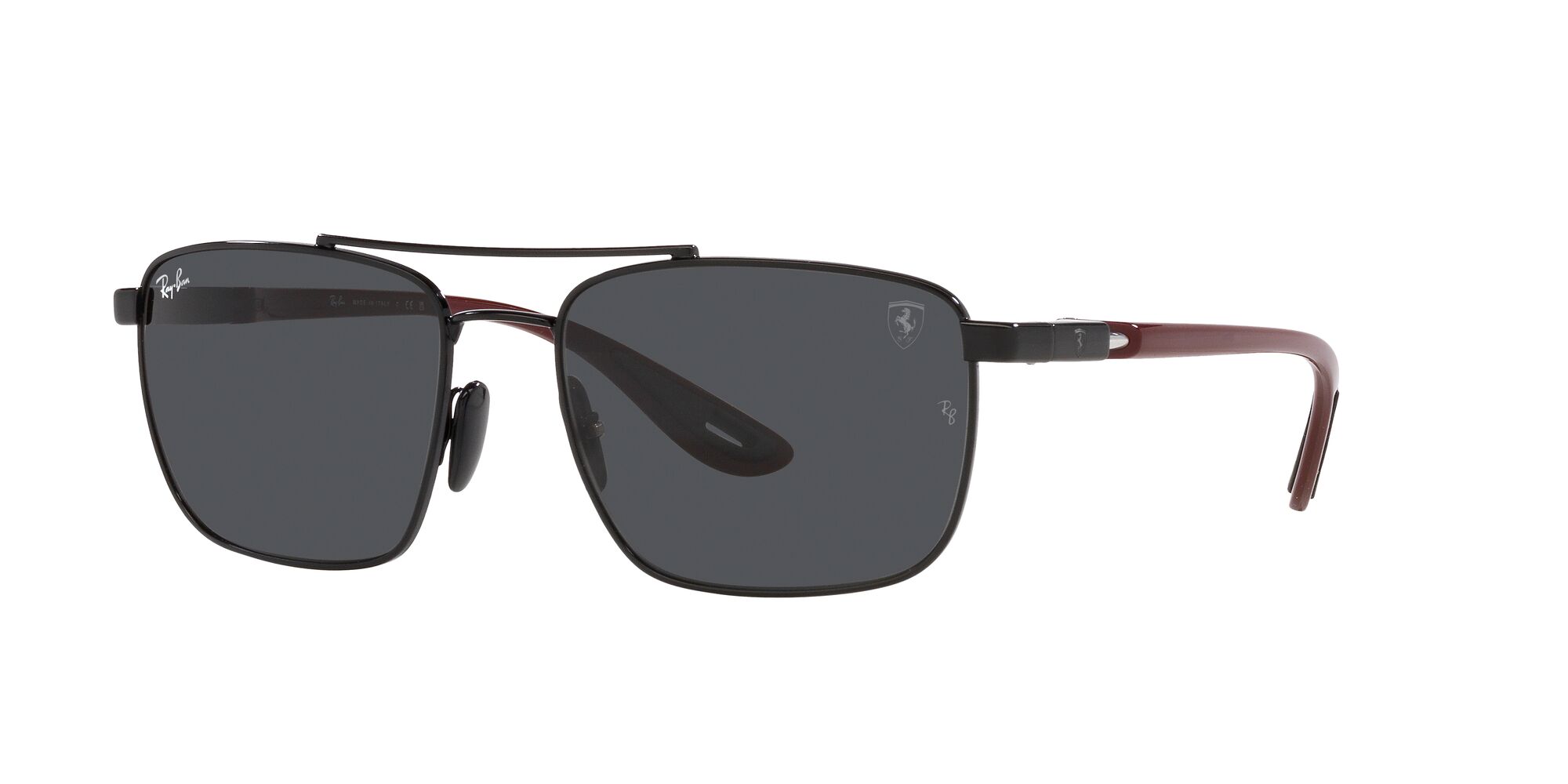 Foto 3 pulgar | Lente De Sol Ray-ban 0rb3715m Color Gris Oscuro Forma Cuadrada Unisex