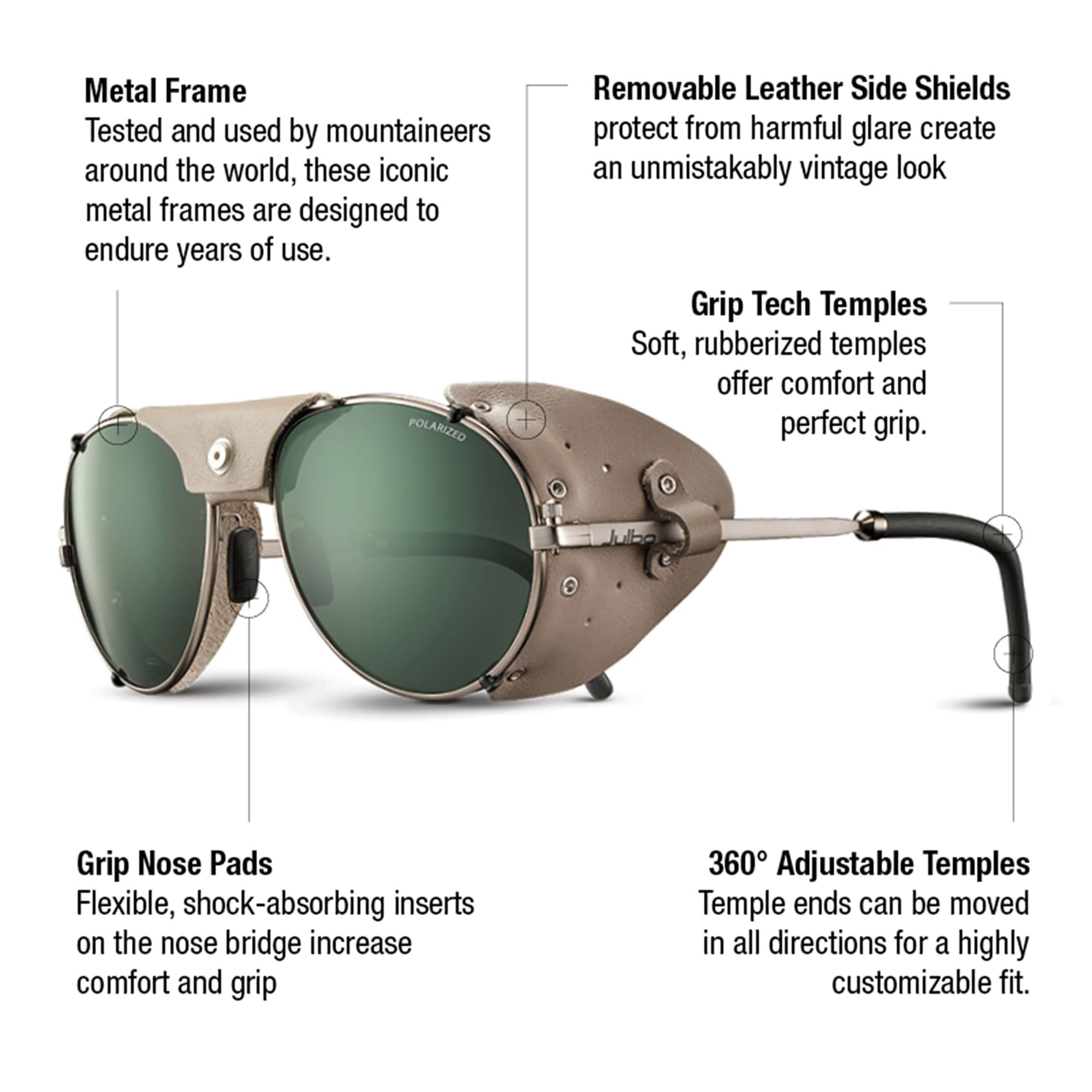 Foto 3 pulgar | Gafas De Sol Julbo Cham Aviator Matte Black/black +3.5 - Venta Internacional.