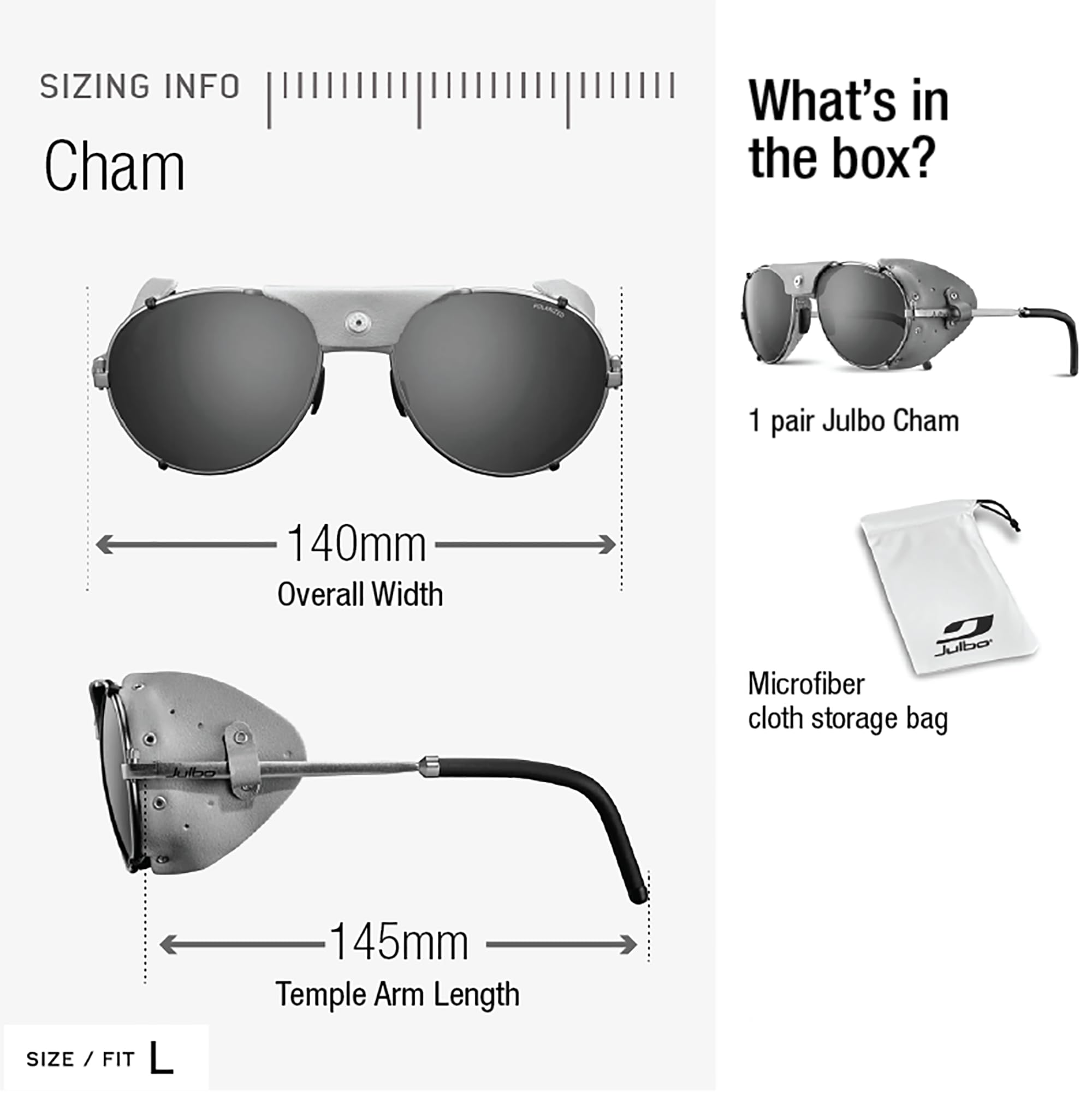 Foto 5 pulgar | Gafas De Sol Julbo Cham Aviator Matte Black/black +3.5 - Venta Internacional.