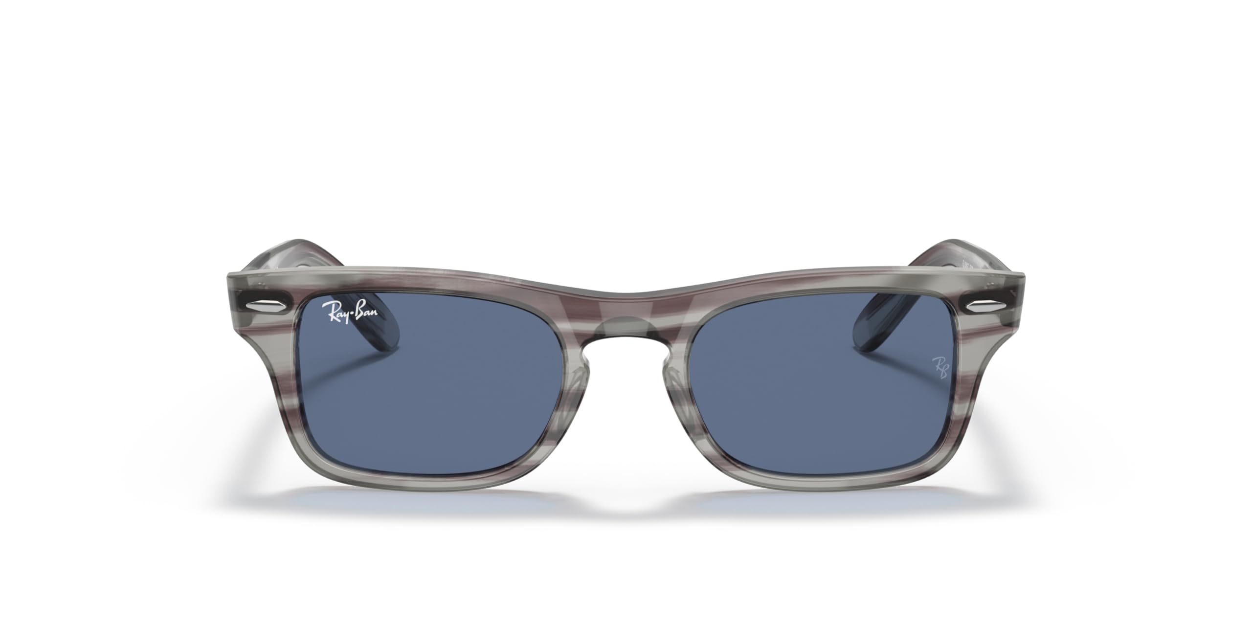 Foto 4 pulgar | Gafas De Sol Ray-ban Rj9083s Burbank Junior A Rayas Gris/azul - Venta Internacional.
