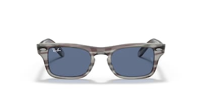 Foto 3 | Gafas De Sol Ray-ban Rj9083s Burbank Junior A Rayas Gris/azul - Venta Internacional.