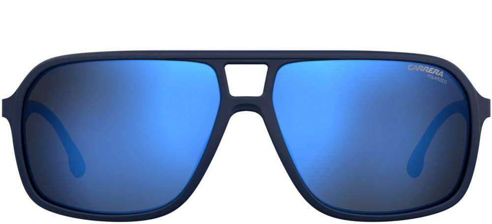 Foto 3 pulgar | Gafas De Sol Carrera 8035-s Pjpxt Azul Mate Con Lente Azul Espejo - Venta Internacional.