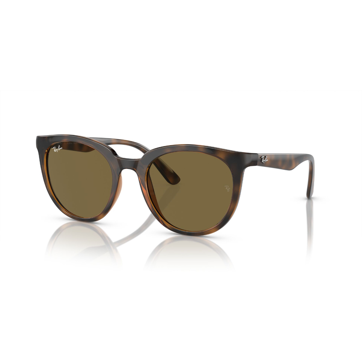 Foto 2 | Lentes de Sol Unisex Ray-Ban Redondos Marrón
