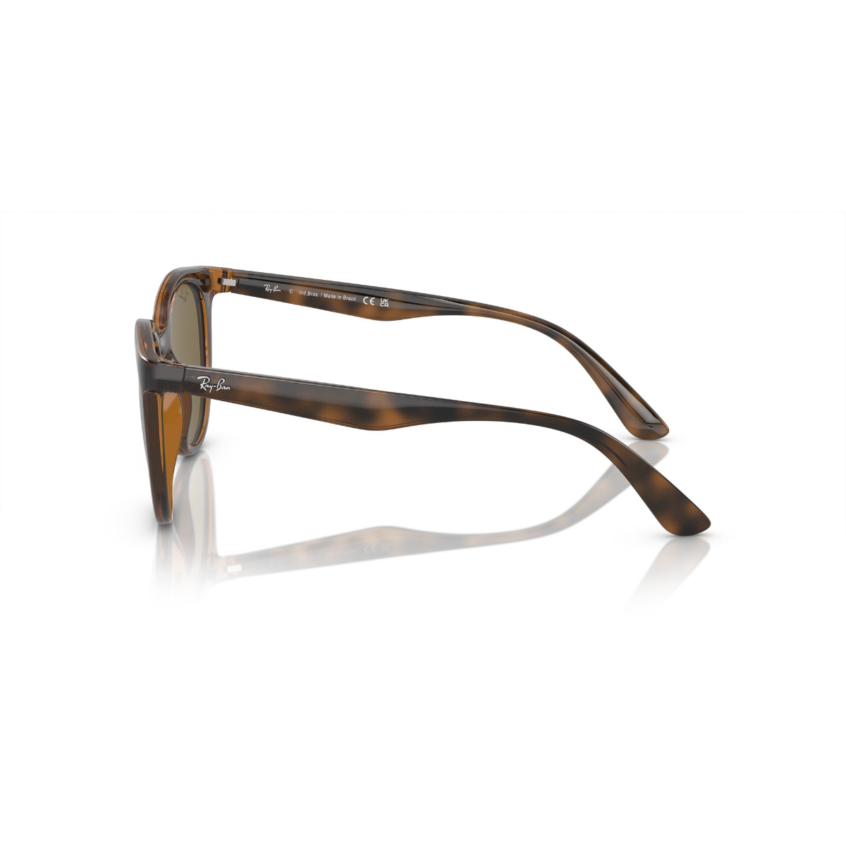 Foto 4 pulgar | Lentes de Sol Unisex Ray-Ban Redondos Marrón