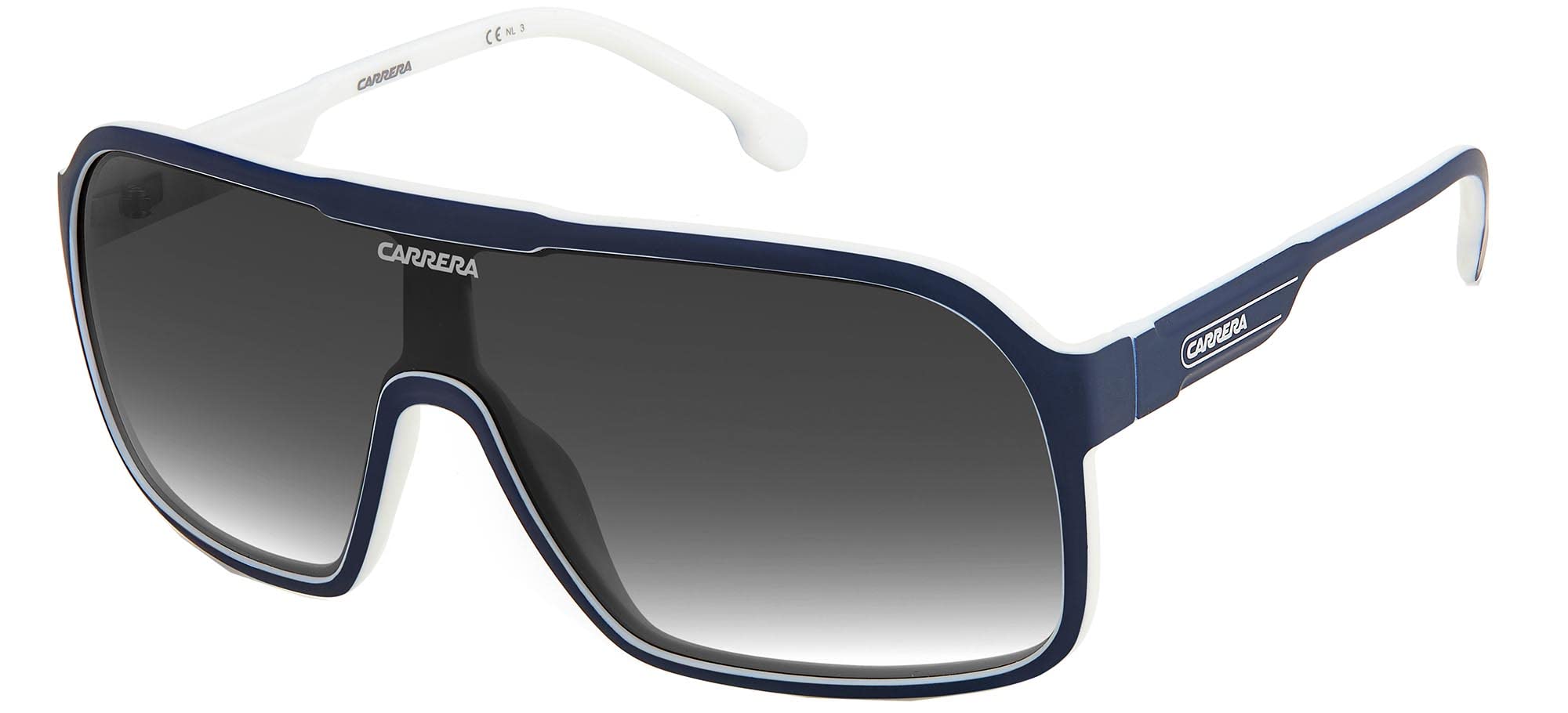 Foto 2 pulgar | Gafas De Sol Carrera 1046/s Azul Blanco/gris Sombreadas Para Hombre - Venta Internacional.